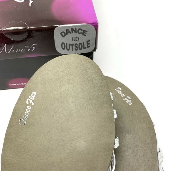 Easy Street Tarrah Wedge Sandal Silver Glitter 6.5 - Picture 4 of 7